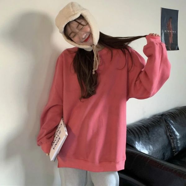 women's hoodies & sweatshirts 2021 hoodie ladies plus veet keep warm, all-match solid size female oversized korean.....the-neck student, Black
women's hoodies & sweatshirts 2021 hoodie ladies plus veet keep warm, all-match solid size female oversized korean.....the-neck student, Black