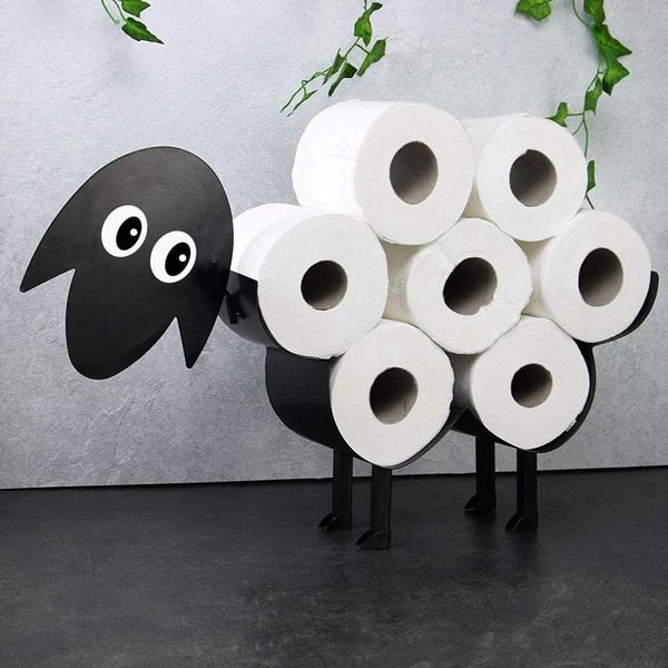 sheep decorative toilet paper holder - standing bathroom tissue storage roll iron holders
sheep decorative toilet paper holder - standing bathroom tissue storage roll iron holders