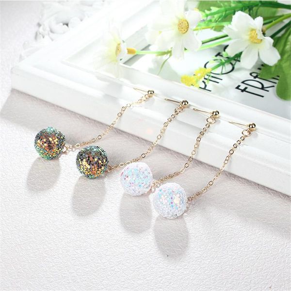 dangle & chandelier crystal round shiny ball chain drop earrings simple women girls lovely korean fashion bijoux femme jewelry kolczyki brin, Silver
dangle & chandelier crystal round shiny ball chain drop earrings simple women girls lovely korean fashion bijoux femme jewelry kolczyki brin, Silver