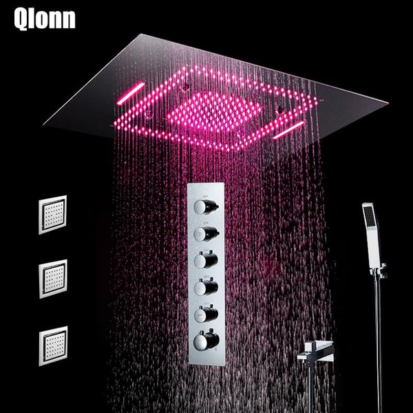mist rainfall waterfall shower head led light showerhead thermostatic faucet mixer embedded ceiling mounted set bathroom sets
mist rainfall waterfall shower head led light showerhead thermostatic faucet mixer embedded ceiling mounted set bathroom sets