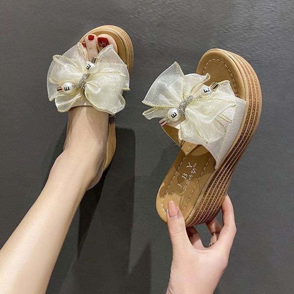 slippers low shoes on a wedge soft slides platform peep toe string bead fashion slipers women butterfly-knot comfort summer luxu, Black
slippers low shoes on a wedge soft slides platform peep toe string bead fashion slipers women butterfly-knot comfort summer luxu, Black