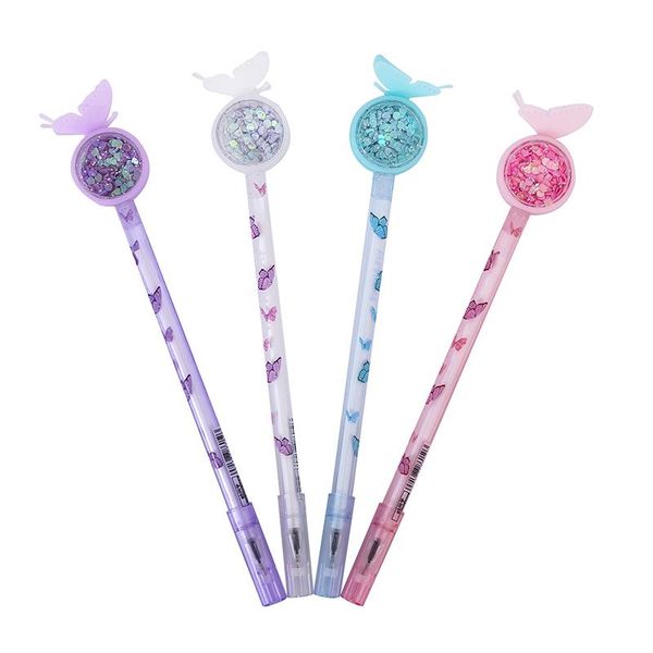 ballpoint pens cute butterfly glitter pen kawaii rollerball school office supply children's gift stationery, Blue;orange
ballpoint pens cute butterfly glitter pen kawaii rollerball school office supply children's gift stationery, Blue;orange