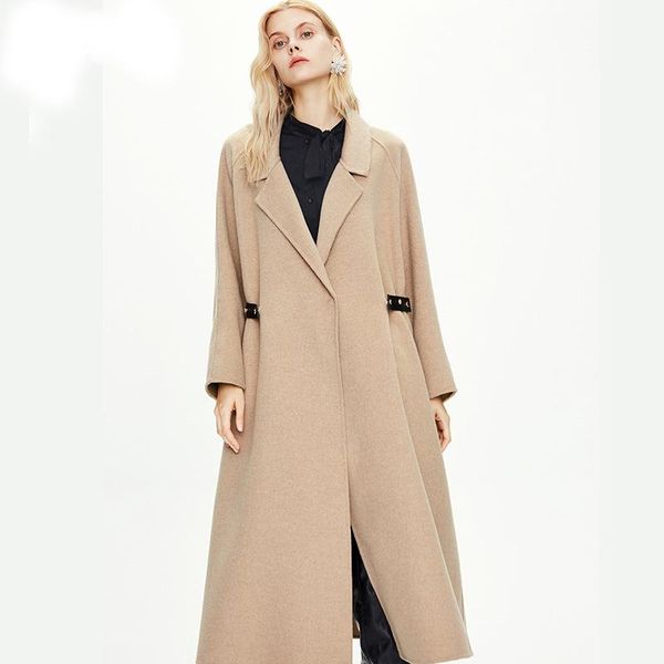 women's wool & blends autumn women thick woolen coat loose style long 100% casehmere warm casaco feminino, Black
women's wool & blends autumn women thick woolen coat loose style long 100% casehmere warm casaco feminino, Black