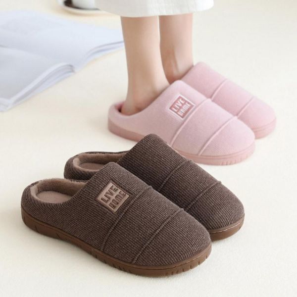 women indoor slippers warm plush knitted fabric lovers home cotton slipper soft sole winter shoes woman men floor slides sh10292, Black
women indoor slippers warm plush knitted fabric lovers home cotton slipper soft sole winter shoes woman men floor slides sh10292, Black