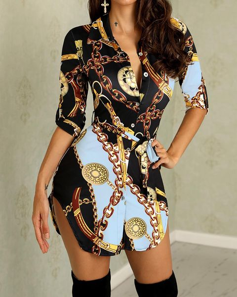 chain print belt women casual shirt dress ladies dress nightclub lace short dress women elegant bend hem femme vestidos 210415, Black;gray
chain print belt women casual shirt dress ladies dress nightclub lace short dress women elegant bend hem femme vestidos 210415, Black;gray