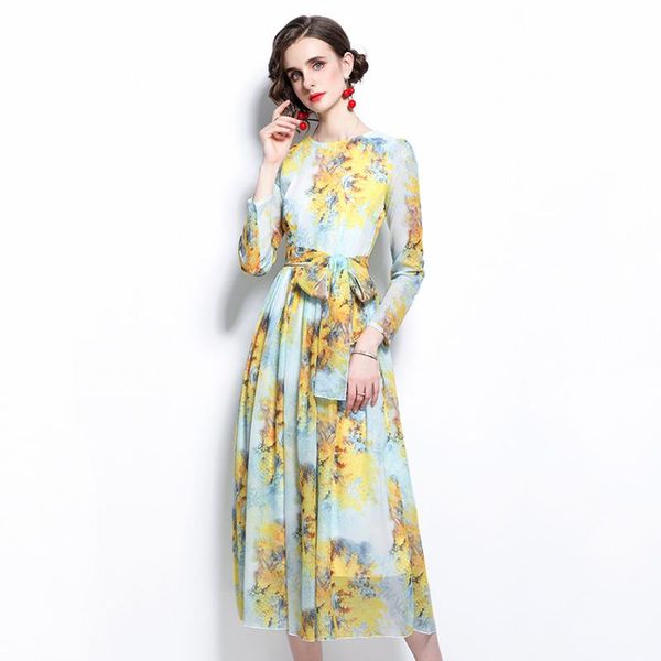 casual dresses spring autumn elegant dress women long seeve floral print chiffon fashion midi-calf robe femme, Black;gray
casual dresses spring autumn elegant dress women long seeve floral print chiffon fashion midi-calf robe femme, Black;gray