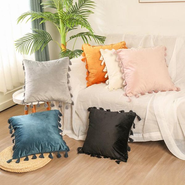 pillow case comfortable waist throw cushion cover with tassel solid color pillowslip pillowcase 45*45cm sofa decoration square pillows
pillow case comfortable waist throw cushion cover with tassel solid color pillowslip pillowcase 45*45cm sofa decoration square pillows