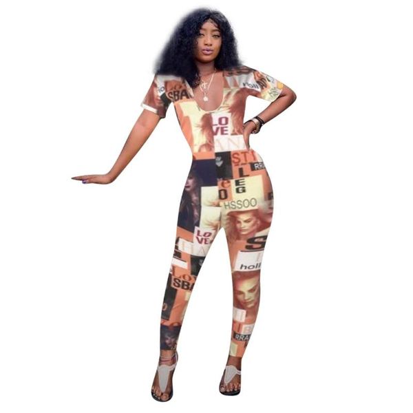 women's jumpsuits & rompers short sleeve bandage and for women 2021 summer letter character printed bodycon bodysuit midi club wear, Black;white
women's jumpsuits & rompers short sleeve bandage and for women 2021 summer letter character printed bodycon bodysuit midi club wear, Black;white