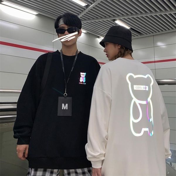 winter women's reflective oversized casual hoodie anime bear illuminate drop shoulder sweatshirt plus pocket fleece 210813, Black
winter women's reflective oversized casual hoodie anime bear illuminate drop shoulder sweatshirt plus pocket fleece 210813, Black