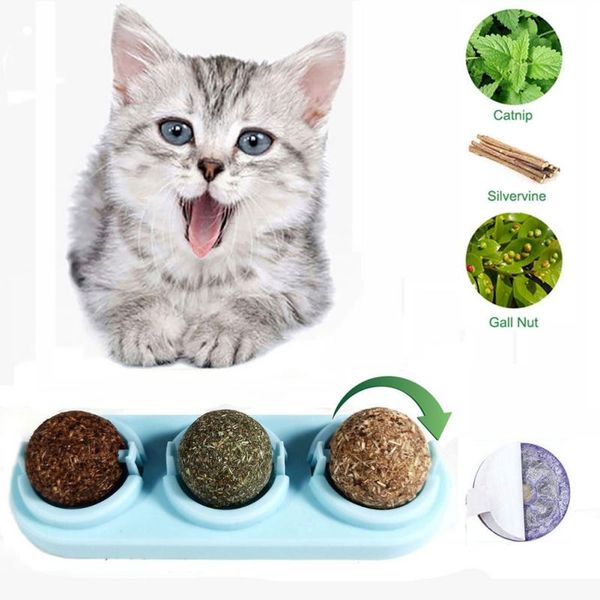 cat toys 3pcs catnip ball set self-adhesive rotated silvervine lick for cats wall mount molar teething pet supplies
cat toys 3pcs catnip ball set self-adhesive rotated silvervine lick for cats wall mount molar teething pet supplies