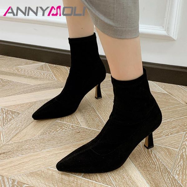 boots annymoli pointed toe woman high heel ankle stiletto short female shoes autumn winter black large size 40
boots annymoli pointed toe woman high heel ankle stiletto short female shoes autumn winter black large size 40