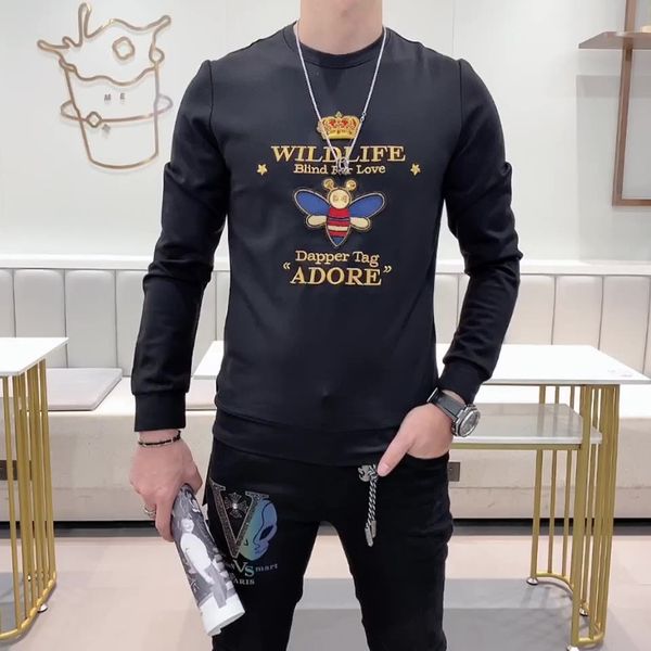 hoodies autumn and winter european season bee embroidered net tide thin teddy shirt man, Black
hoodies autumn and winter european season bee embroidered net tide thin teddy shirt man, Black