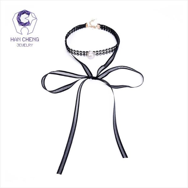 chokers hancheng fashion rhinestone pearl pendant muslin ribbon bow tie choker necklace women necklaces double layer collar jewelry, Golden;silver
chokers hancheng fashion rhinestone pearl pendant muslin ribbon bow tie choker necklace women necklaces double layer collar jewelry, Golden;silver