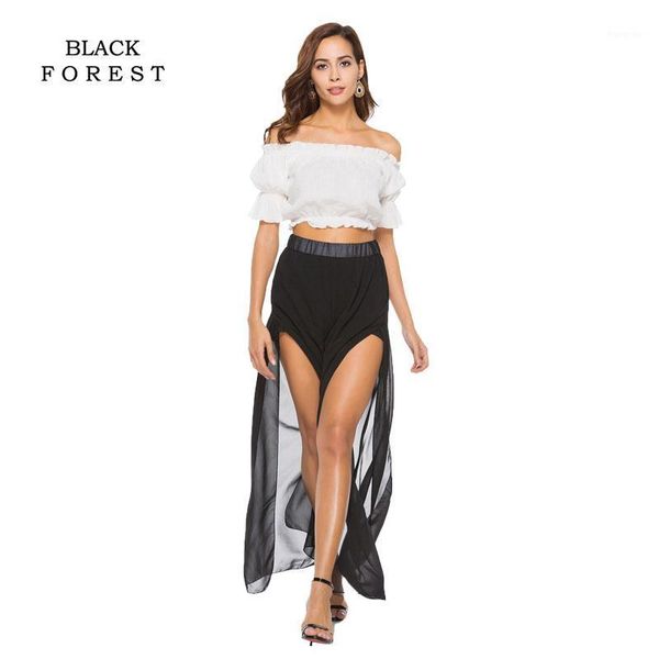 women's pants & capris european and american 2021 chiffon summer striped wide leg fashion streetwear women, Black;white
women's pants & capris european and american 2021 chiffon summer striped wide leg fashion streetwear women, Black;white