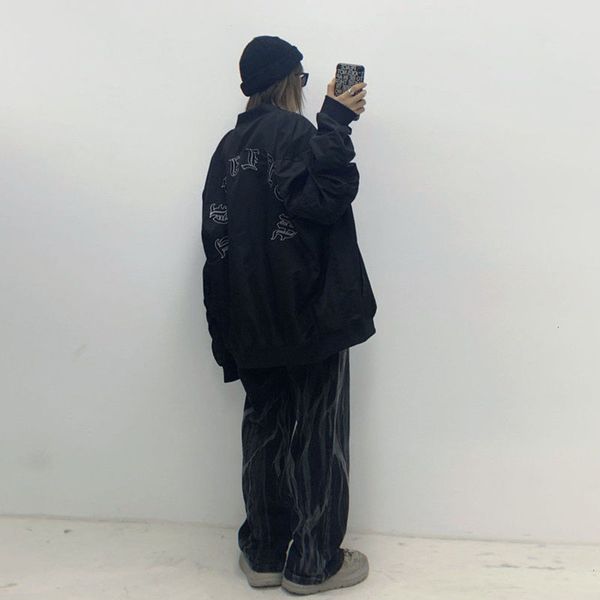 women's jackets coats embroidered baseball uniform 2021 spring high street pilot brand fried thin jacket fashion 1ja6, Black;brown
women's jackets coats embroidered baseball uniform 2021 spring high street pilot brand fried thin jacket fashion 1ja6, Black;brown