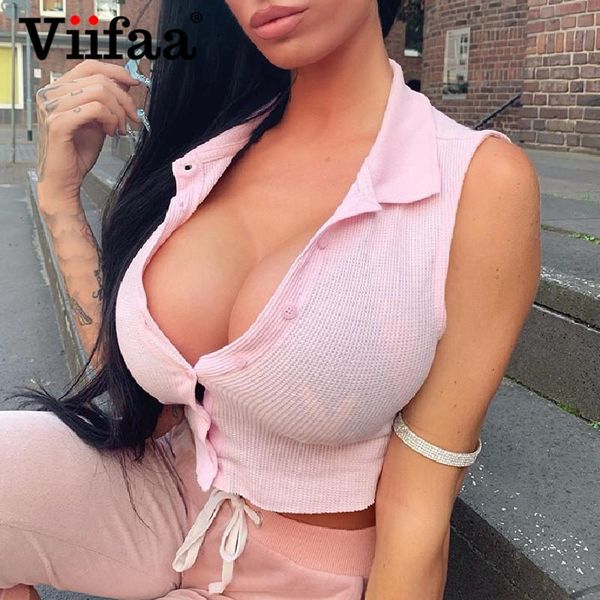 women's tanks & camis viifaa turn-down collar sleeveless ribbed knit crop tank summer women button up hem solid, White
women's tanks & camis viifaa turn-down collar sleeveless ribbed knit crop tank summer women button up hem solid, White