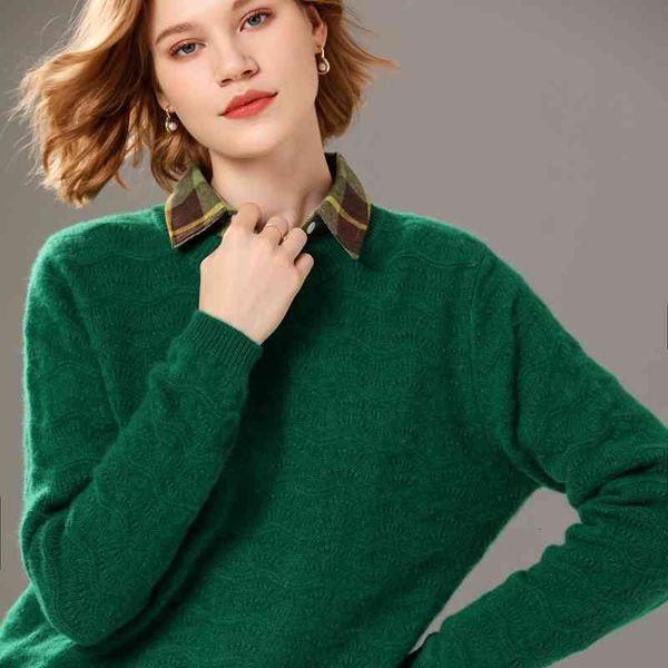 women's sweaters female sweater 2021 autumn/winter 100% casual wool around the neck cashmere plus size pure ladies crocheted top, White;black
women's sweaters female sweater 2021 autumn/winter 100% casual wool around the neck cashmere plus size pure ladies crocheted top, White;black