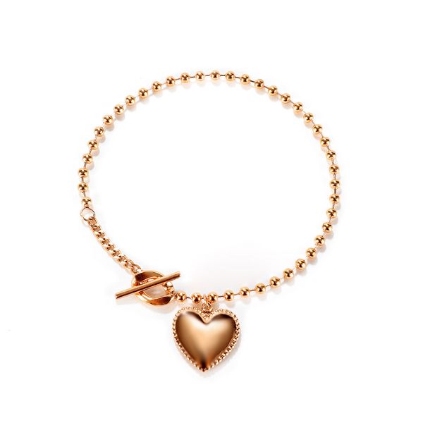 link charm opk jewelry japan and south korea new fashion love pendant personality versatile women's stainless steel bracelet, Golden;silver
link charm opk jewelry japan and south korea new fashion love pendant personality versatile women's stainless steel bracelet, Golden;silver