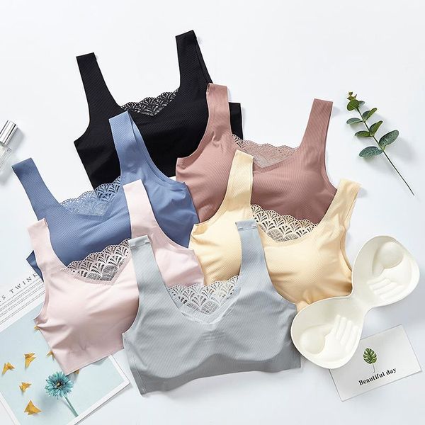 women summer ice silk no steel ring lace seamless underwear tube sling sports bra ladies sleep yoga fitness running vest h60 outfit
women summer ice silk no steel ring lace seamless underwear tube sling sports bra ladies sleep yoga fitness running vest h60 outfit