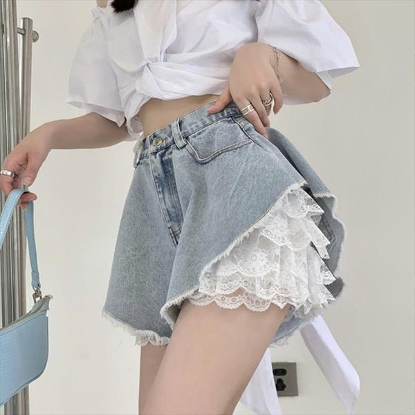 denim shorts summer thin womens jean high waisted a line pant loose wide leg pants girl fashion jeans casual clothing, Blue
denim shorts summer thin womens jean high waisted a line pant loose wide leg pants girl fashion jeans casual clothing, Blue