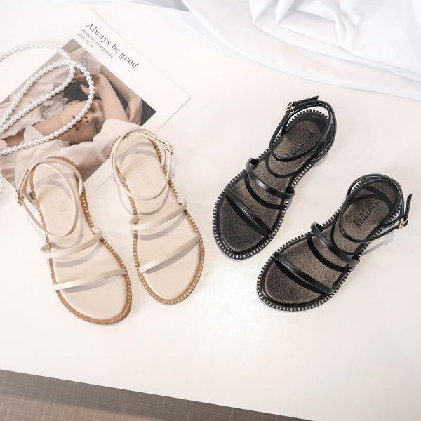 women sandals ankle buckle strap summer beach ladies low heel open toe casual walking sandalias, Black
women sandals ankle buckle strap summer beach ladies low heel open toe casual walking sandalias, Black