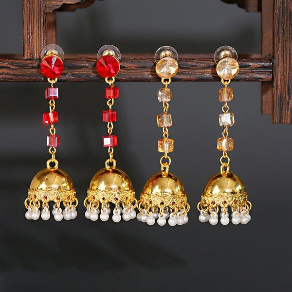 dangle & chandelier classic ethnic red beads long indian earrings gold bells earrings alloy pearl jhumka earrings orecchini donna, Silver
dangle & chandelier classic ethnic red beads long indian earrings gold bells earrings alloy pearl jhumka earrings orecchini donna, Silver