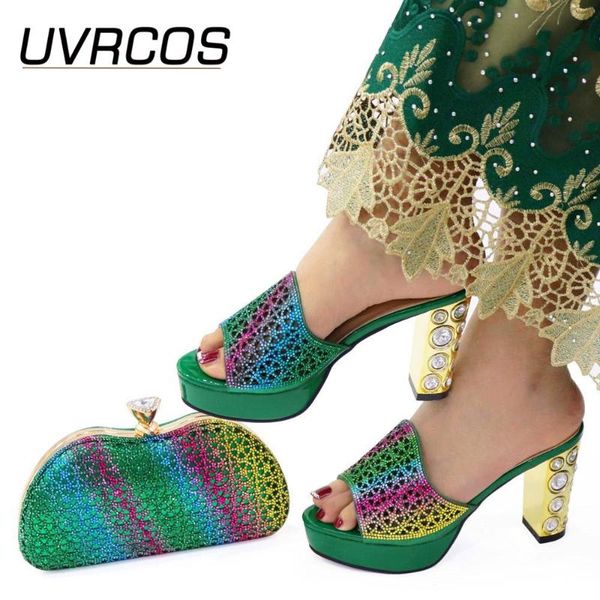 dress shoes ladies high heels african women and bags to mach in green color peep toe sandals with platform for party, Black
dress shoes ladies high heels african women and bags to mach in green color peep toe sandals with platform for party, Black