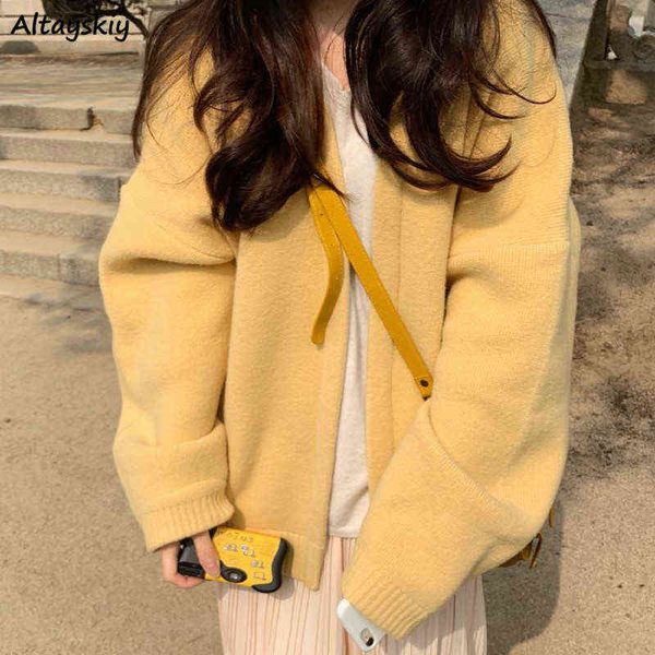 cardigan women yellow solid knit sweater simple popular chic casual ulzzang loose student outerwear female autumn trendy hot, Black
cardigan women yellow solid knit sweater simple popular chic casual ulzzang loose student outerwear female autumn trendy hot, Black