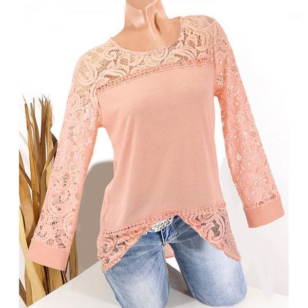 plus size 5xl blouse women long sleeve lace patchwork blusas casual o neck shirt femme camiseta basic sj3893x women's blouses & shirts, White
plus size 5xl blouse women long sleeve lace patchwork blusas casual o neck shirt femme camiseta basic sj3893x women's blouses & shirts, White