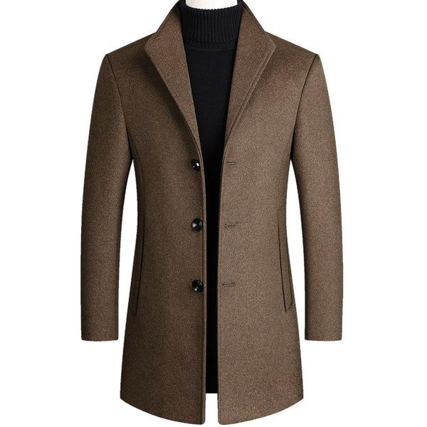 men's wool & blends winter middle-aged tweed coat and cotton long thick windbreaker black burgundy
men's wool & blends winter middle-aged tweed coat and cotton long thick windbreaker black burgundy
