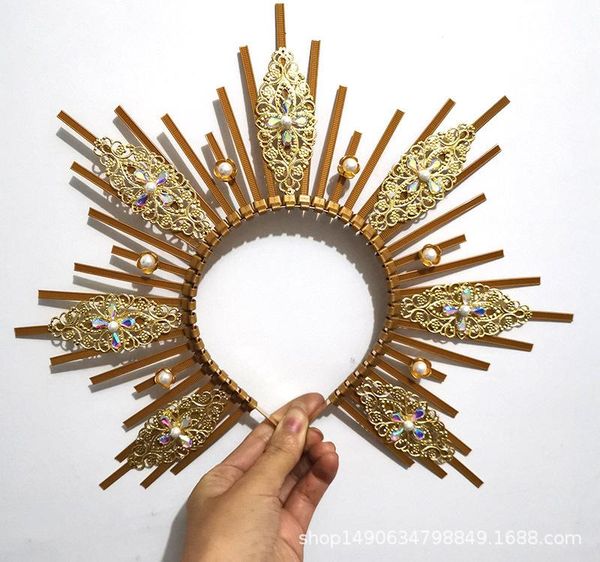 hair clips & barrettes goddess crown spiked halo headband wicca festival party headpiece met gala sunburst zipper church headdress, Golden;silver
hair clips & barrettes goddess crown spiked halo headband wicca festival party headpiece met gala sunburst zipper church headdress, Golden;silver