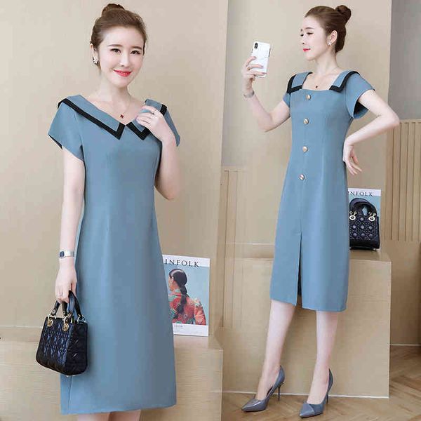 casual dresses summer plus size dress women korean fashion v neck short sleeve ladies elegant loose vestidos 5xl g098 87oc, Black;gray
casual dresses summer plus size dress women korean fashion v neck short sleeve ladies elegant loose vestidos 5xl g098 87oc, Black;gray