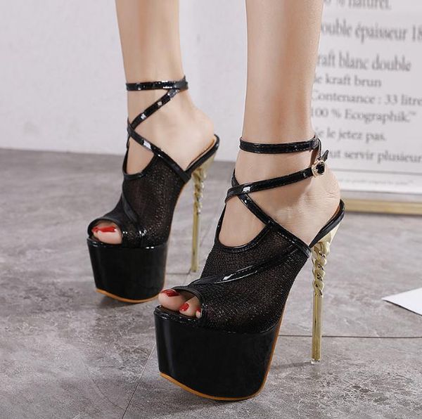 sandals 2021 foreign trade summer style fashion european and american super high heel stiletto platform women, Black
sandals 2021 foreign trade summer style fashion european and american super high heel stiletto platform women, Black