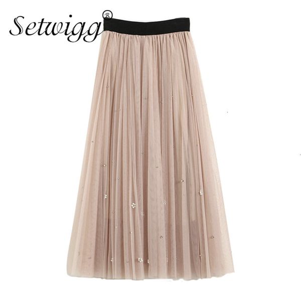 Skirts skirts Spring Sweet Pearls Beaded Mesh Layered Elastic Waist Beading A-line Ankle Long Tulle Gauze 8BKD, Black
Skirts skirts Spring Sweet Pearls Beaded Mesh Layered Elastic Waist Beading A-line Ankle Long Tulle Gauze 8BKD, Black