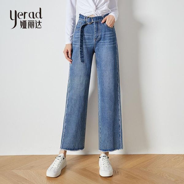 women's jeans yerad women high elastic waist wide leg autumn casual loose side stripe long denim trousers, Blue
women's jeans yerad women high elastic waist wide leg autumn casual loose side stripe long denim trousers, Blue