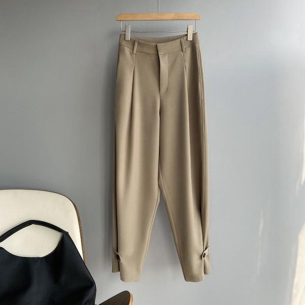yeeloca design high waist suit pants female spring 2021 korean drape solid straight trousers casual mopping long women's & capris, Black;white
yeeloca design high waist suit pants female spring 2021 korean drape solid straight trousers casual mopping long women's & capris, Black;white