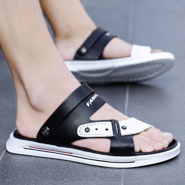 sandals summer men shoes rome retro classic italian fashion leather beach male water, Black
sandals summer men shoes rome retro classic italian fashion leather beach male water, Black