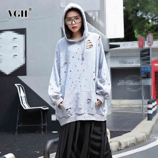 vgh patchwork hollow out sweatshirt for women long sleeve hole streetwear casual hoodies female fashion new clothing autumn 210421, Black
vgh patchwork hollow out sweatshirt for women long sleeve hole streetwear casual hoodies female fashion new clothing autumn 210421, Black
