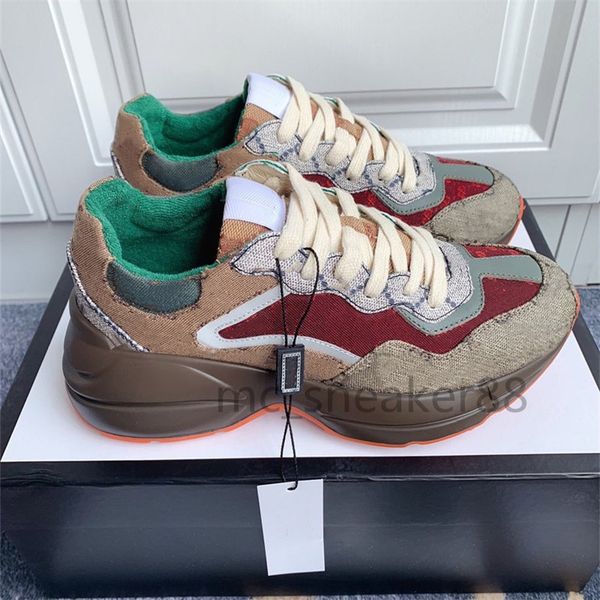 2021 designer rhyton shoes sneakers sports classic dad casual shoe beige men women trainers vintage chaussures size 35-46, Black
2021 designer rhyton shoes sneakers sports classic dad casual shoe beige men women trainers vintage chaussures size 35-46, Black