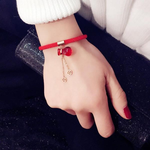 charm bracelets timeonly korean red rope bracelet crystal lucky purse coin small link chain for women sisiter gifts jewellery, Golden;silver
charm bracelets timeonly korean red rope bracelet crystal lucky purse coin small link chain for women sisiter gifts jewellery, Golden;silver
