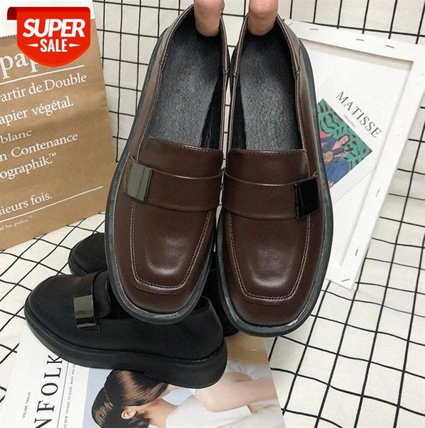 small leather shoes female british round head retro college style korean student thick with japanese jk soft flat skirt #dh1b
small leather shoes female british round head retro college style korean student thick with japanese jk soft flat skirt #dh1b