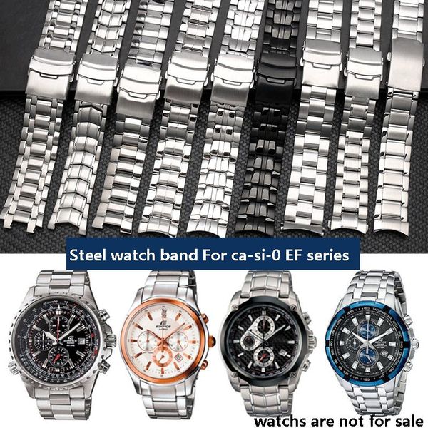 watch bands solid stainless steel band strap fit for ef-501 524 527 530 534 539 544 550 fine buckle belt, Black;brown
watch bands solid stainless steel band strap fit for ef-501 524 527 530 534 539 544 550 fine buckle belt, Black;brown