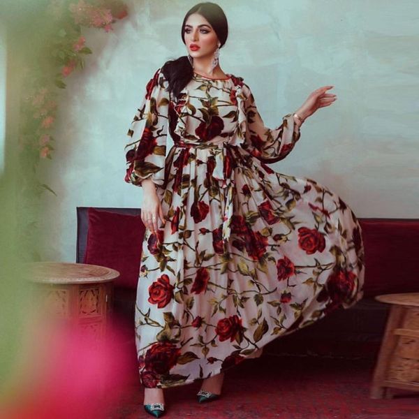 ethnic clothing islamic dress chiffon women 2021 summer rose floral print ruffles dresses dubai abaya turkey muslim, Red
ethnic clothing islamic dress chiffon women 2021 summer rose floral print ruffles dresses dubai abaya turkey muslim, Red