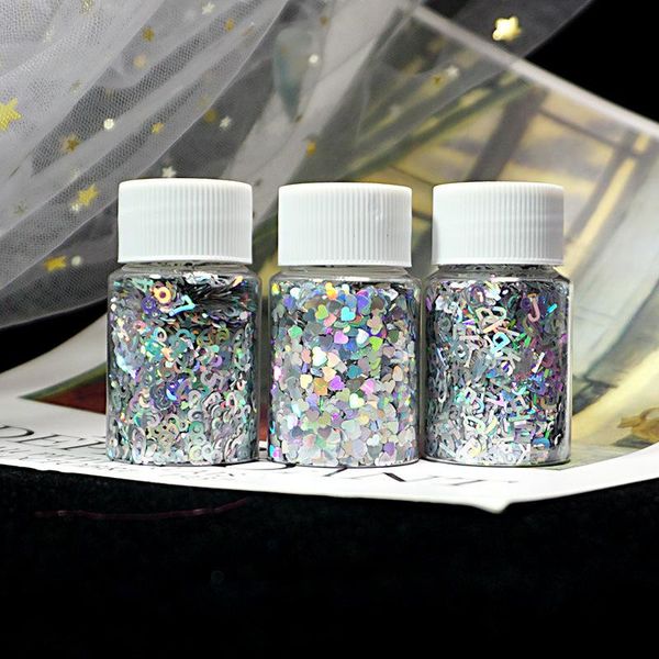 nail glitter 10g shiny holographic flakes sequins letter hollow heart number art conffeti decals for decor, Silver;gold
nail glitter 10g shiny holographic flakes sequins letter hollow heart number art conffeti decals for decor, Silver;gold