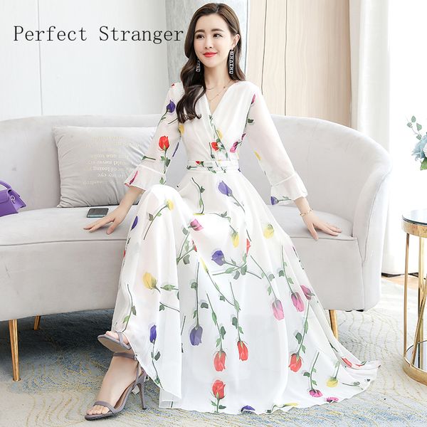 2021 autumn new arrival bohemian v collar flower printed flare sleeve women chiffon long dress plus size -4xl, Black;gray
2021 autumn new arrival bohemian v collar flower printed flare sleeve women chiffon long dress plus size -4xl, Black;gray