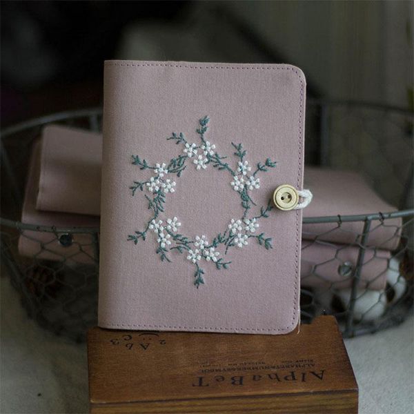 cotton pink note books embroidery wreath loose leaf a5 / a6 binder notebook diary cover artist moterm ring planners notepad notepads, Purple;pink
cotton pink note books embroidery wreath loose leaf a5 / a6 binder notebook diary cover artist moterm ring planners notepad notepads, Purple;pink