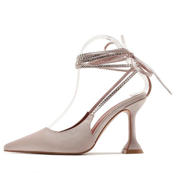 sandals autumn satin hollow high-heeled shoes fashionable temperament shallow mouth pointed toe straps fine-heeled high heels, Black
sandals autumn satin hollow high-heeled shoes fashionable temperament shallow mouth pointed toe straps fine-heeled high heels, Black