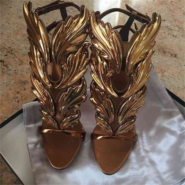 lonelinec cruel design summer leaves angle belts heels high women's sandals gold yellow silver white, Black
lonelinec cruel design summer leaves angle belts heels high women's sandals gold yellow silver white, Black