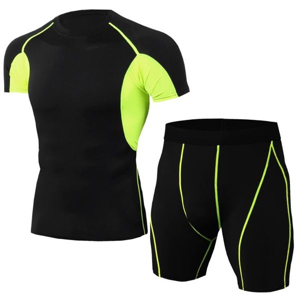 men's tracksuits 2021 men sets tight training fitness suit running short sleeve sportswear elastic quick dryingtees undefined tracksuit, Gray
men's tracksuits 2021 men sets tight training fitness suit running short sleeve sportswear elastic quick dryingtees undefined tracksuit, Gray