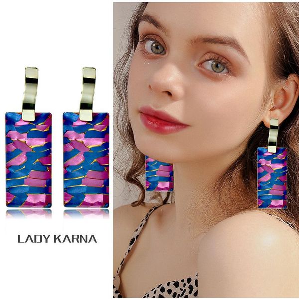 stud advanced geometric rectangle contrast color s925 sterling silver needle acrylic acetate earrings, Golden;silver
stud advanced geometric rectangle contrast color s925 sterling silver needle acrylic acetate earrings, Golden;silver